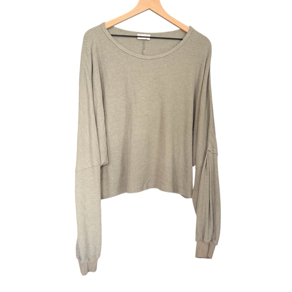 Pink Lily Olive Long Sleeve Top